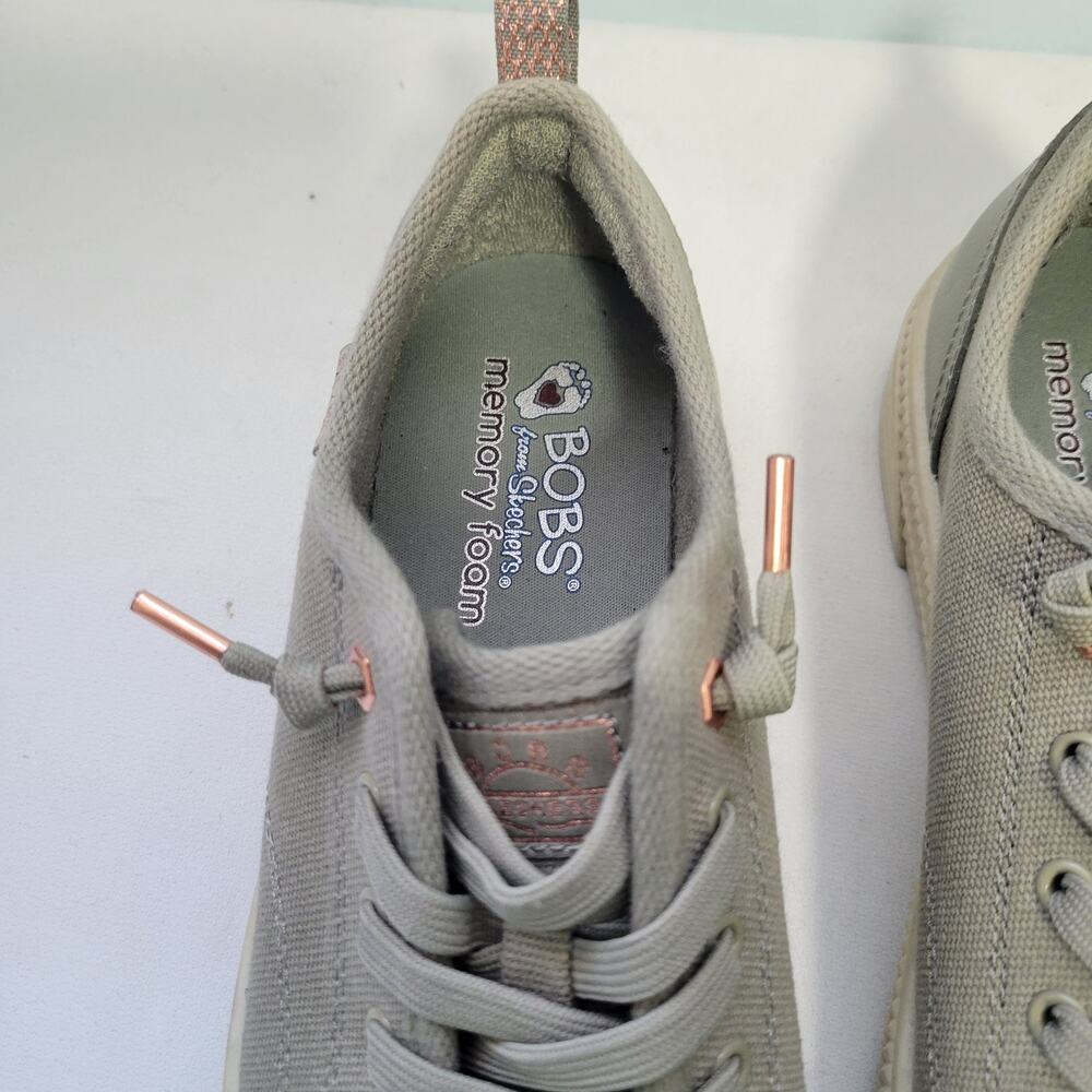 Skechers Bobs Copa Women's Green Vegan, Washable Sneakers Size 8  91026-2986 - Picture 6 of 7